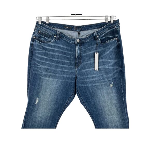 Kut from the Kloth jeans Katy boyfriend denim dark blue size 24W - Picture 2 of 6